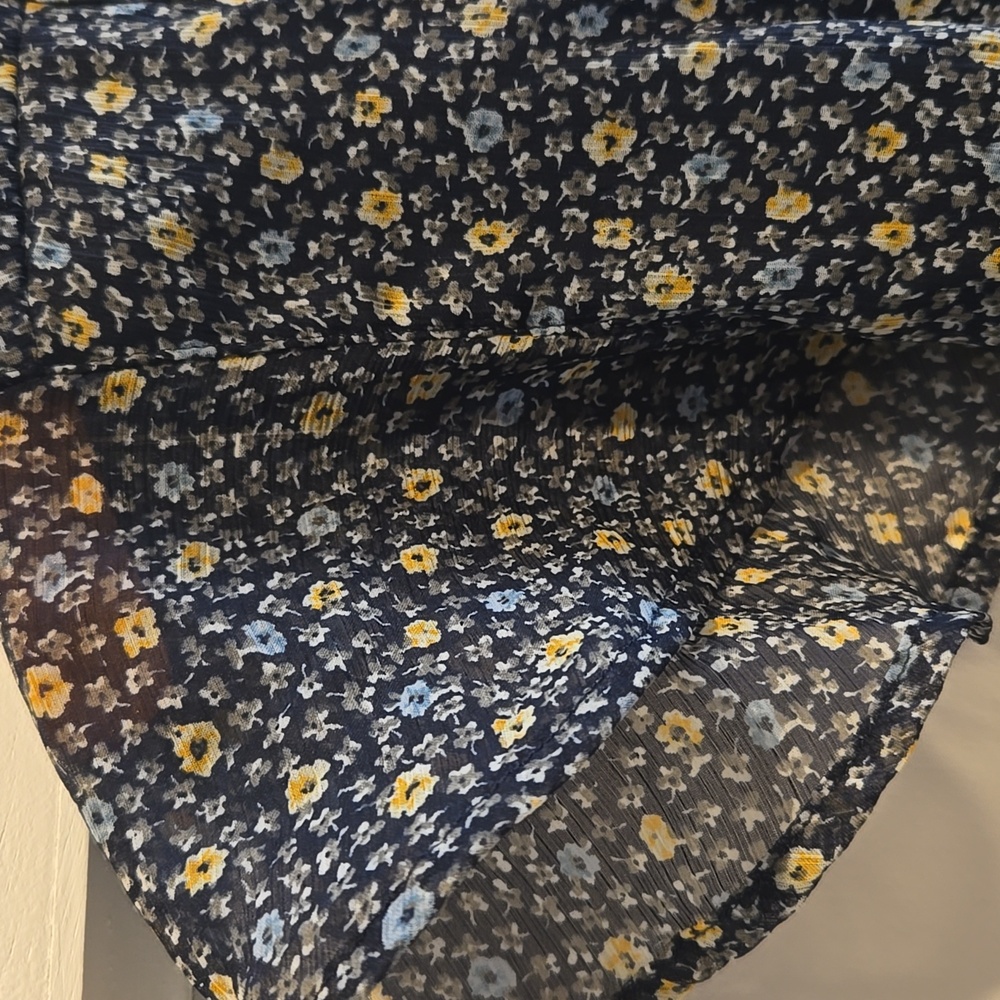 Abercrombie & Fitch Navy Floral Midi Dress - Picture 4 of 13